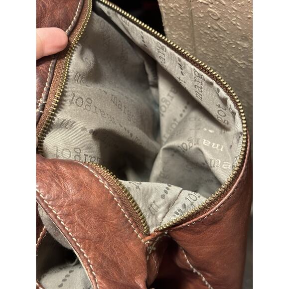 Margot of New York Beautiful Large Leather Crossbody / Shoulder Purse - Picture 13 of 16